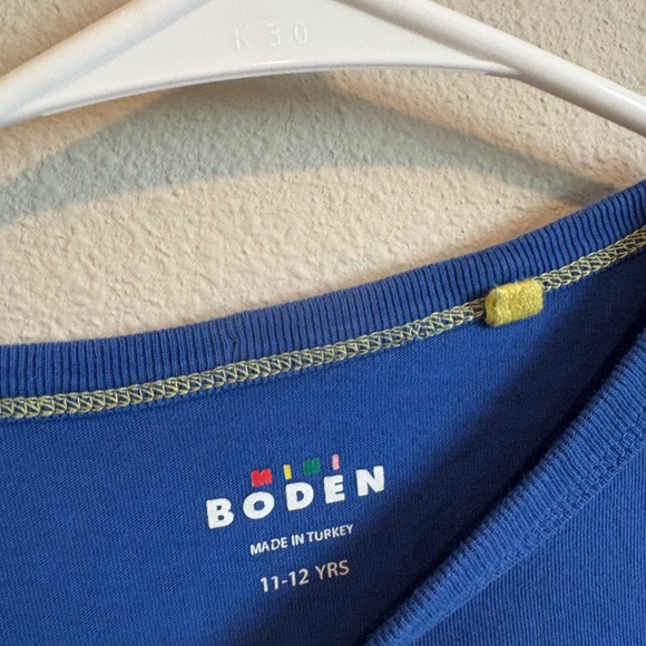 Boden Blue Crewneck Tee with Colorful Logo - Picture 2 of 2